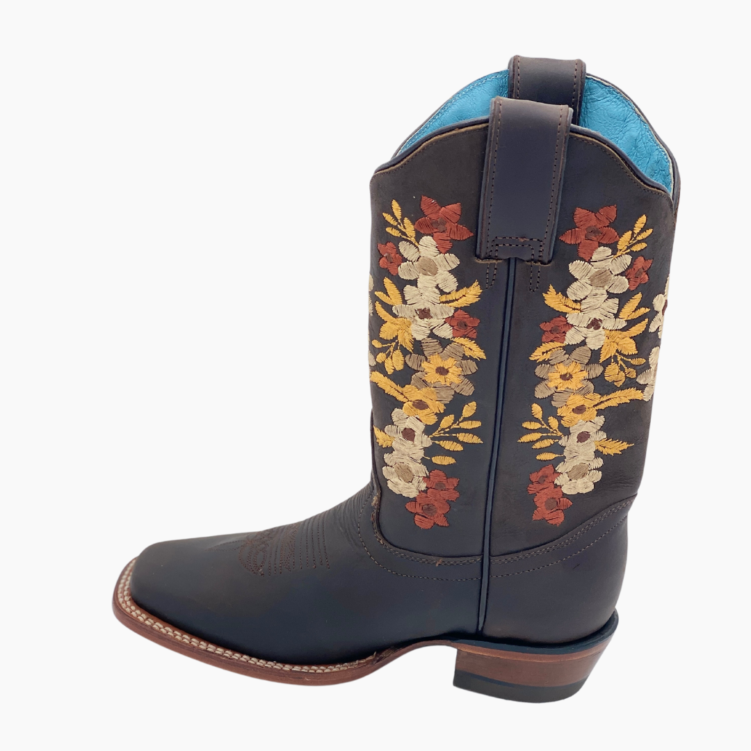 Bota Vaquera Mujer Vegas Crazy Cafe Suela de Cuero