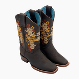 Bota Vaquera Mujer Vegas Crazy Cafe Suela de Cuero