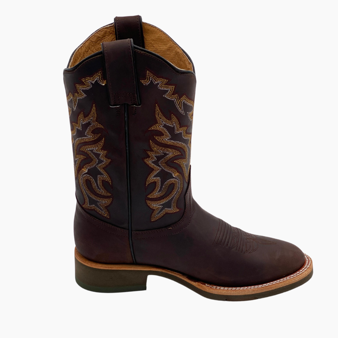 Bota Vaquera Hombre Montana Crazy Cafe Punta Oval Suela Flex