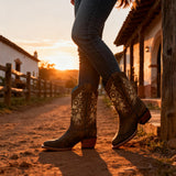 Bota Vaquera Salvaje Suela de Cuero