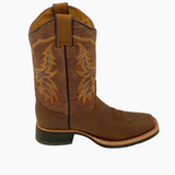 Bota Vaquera Hombre Montana Miel Punta Rodeo Suela Flex