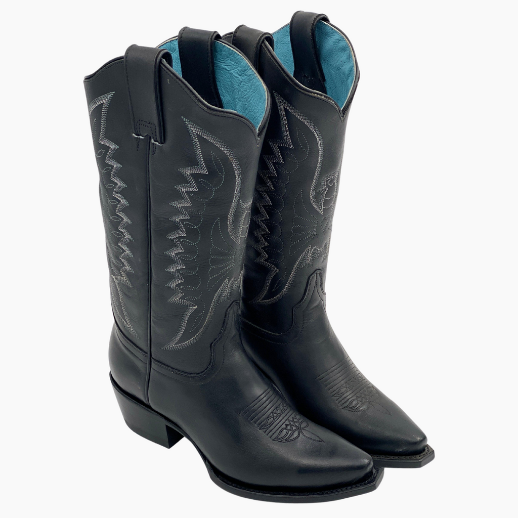 Bota vaquera negra mujer hotsell